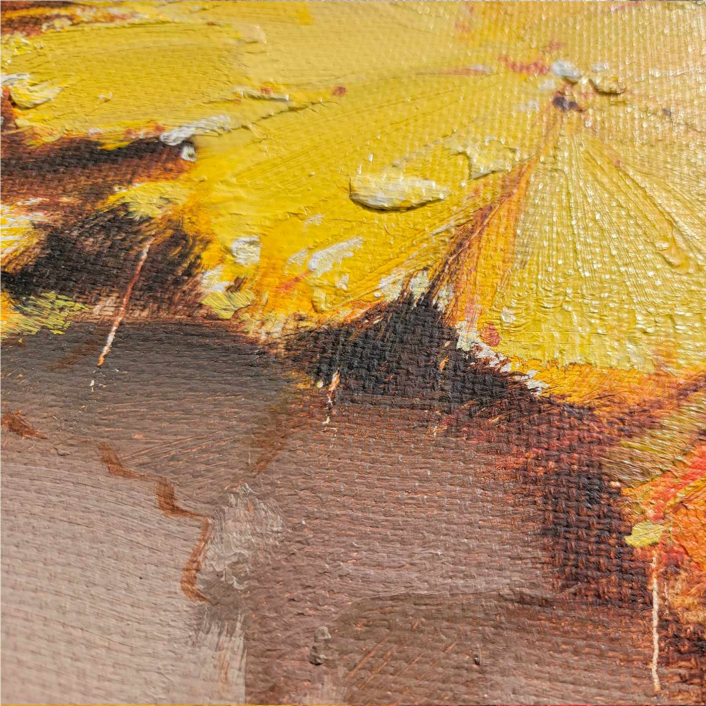 Seerosen La Charca Gemälde 103x75 cm