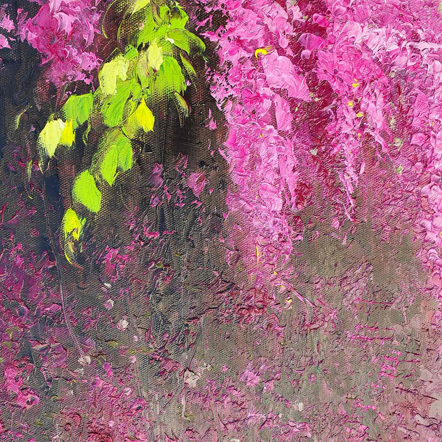 Cuadro Buganvilla 101x82 cm Texturas