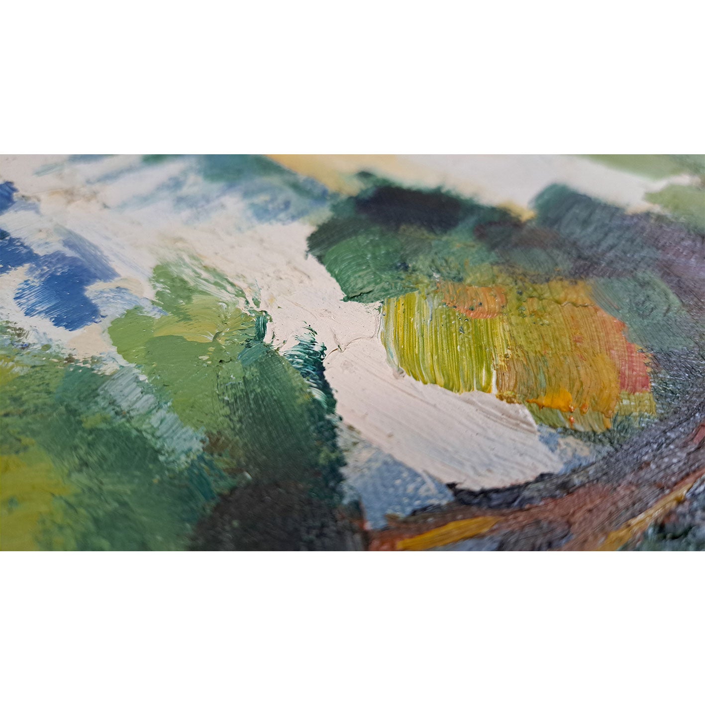 Cuadro Paisaje Camino al Óleo 60x50 cm – Pintado a Mano