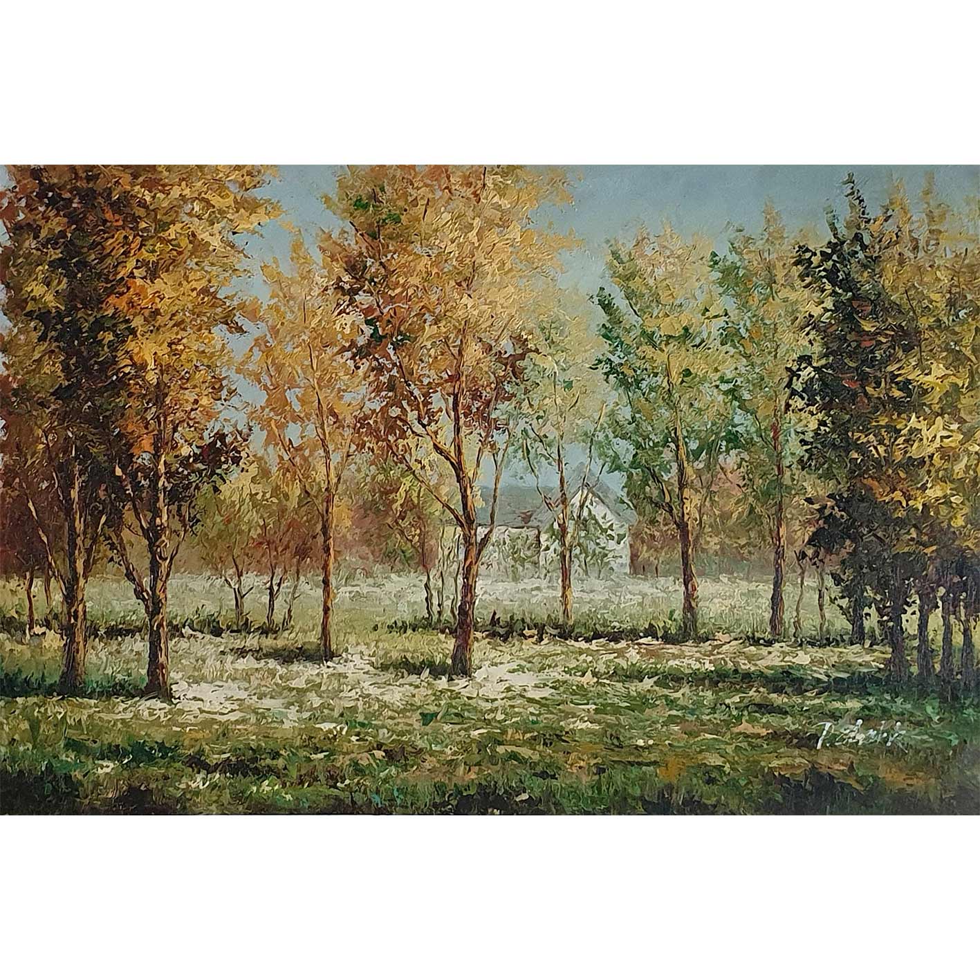 Cuadro Paisaje Alambre 90x60 cm