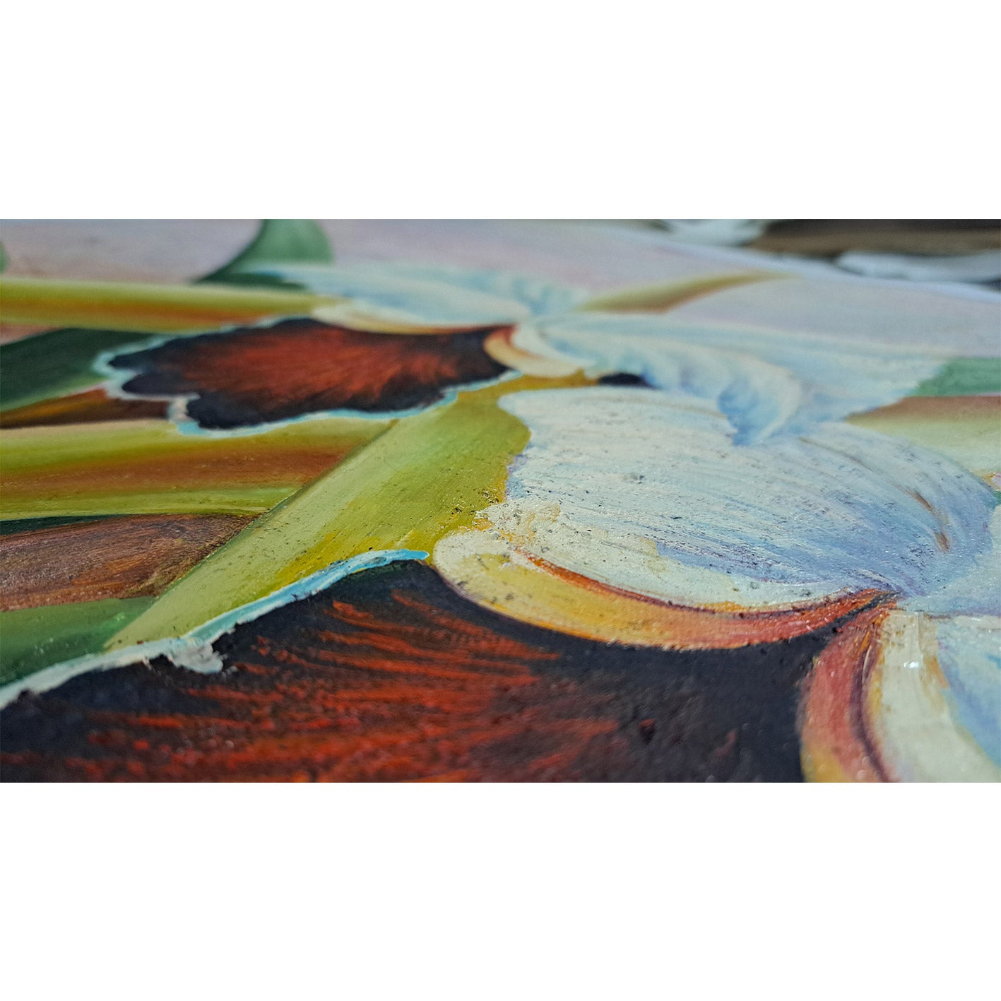Cuadro Orquídeas Pintura 60x50 cm