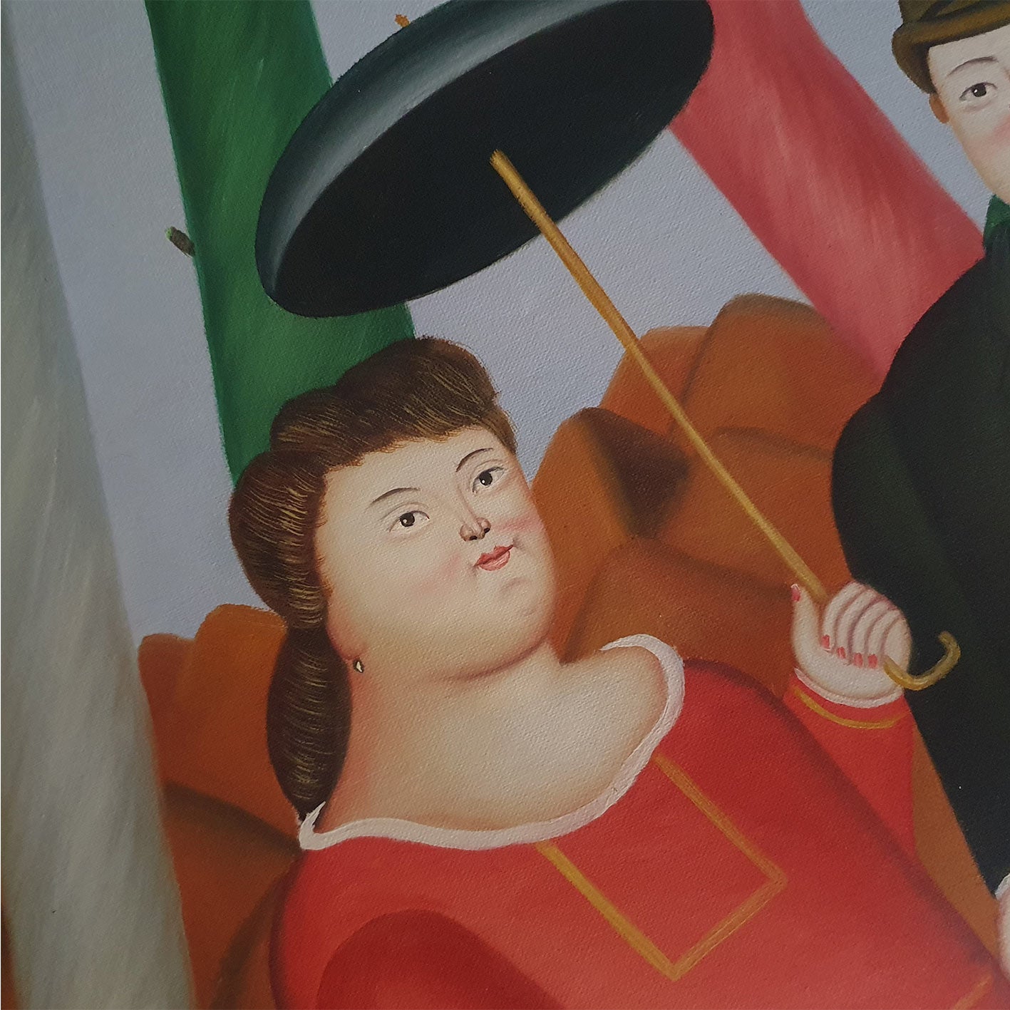 Cuadro Botero Paseo 50x60 cm