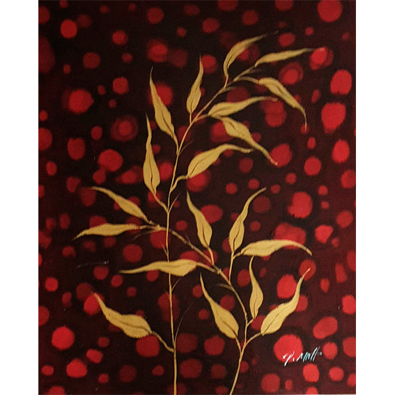 Cuadro Ramas Rojo