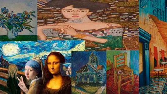 Ilustración sobre curiosidades y datos fascinantes del mundo del arte y la pintura