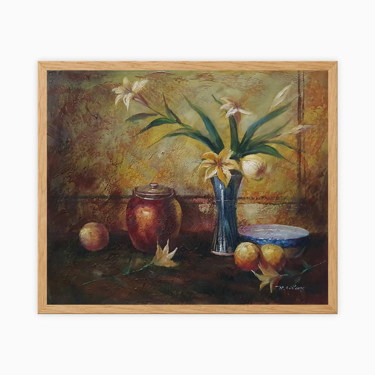Handgemaltes Ölstillleben 60 × 50 cm