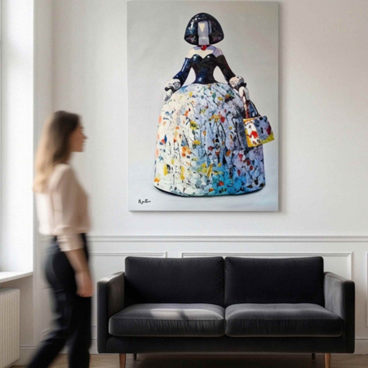 Menina Love Madrid  120x90 cm
