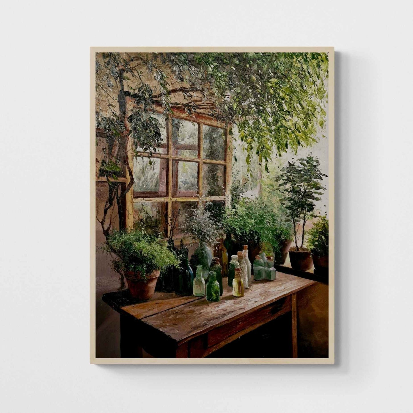 Ölgemälde Der Botanische Tisch Handgemalt 80x100 cm