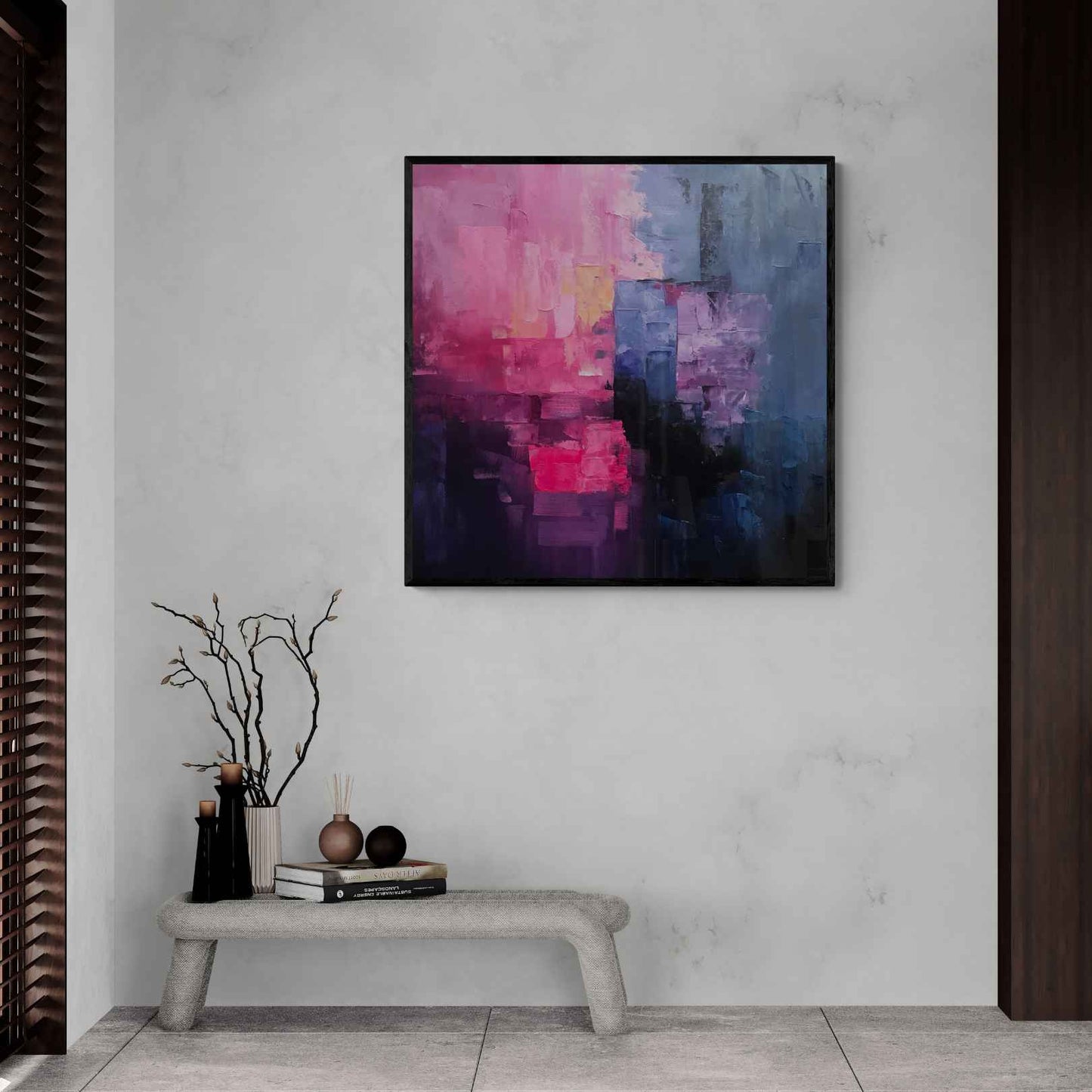 Mix abstraktes Gemälde 100x100 cm