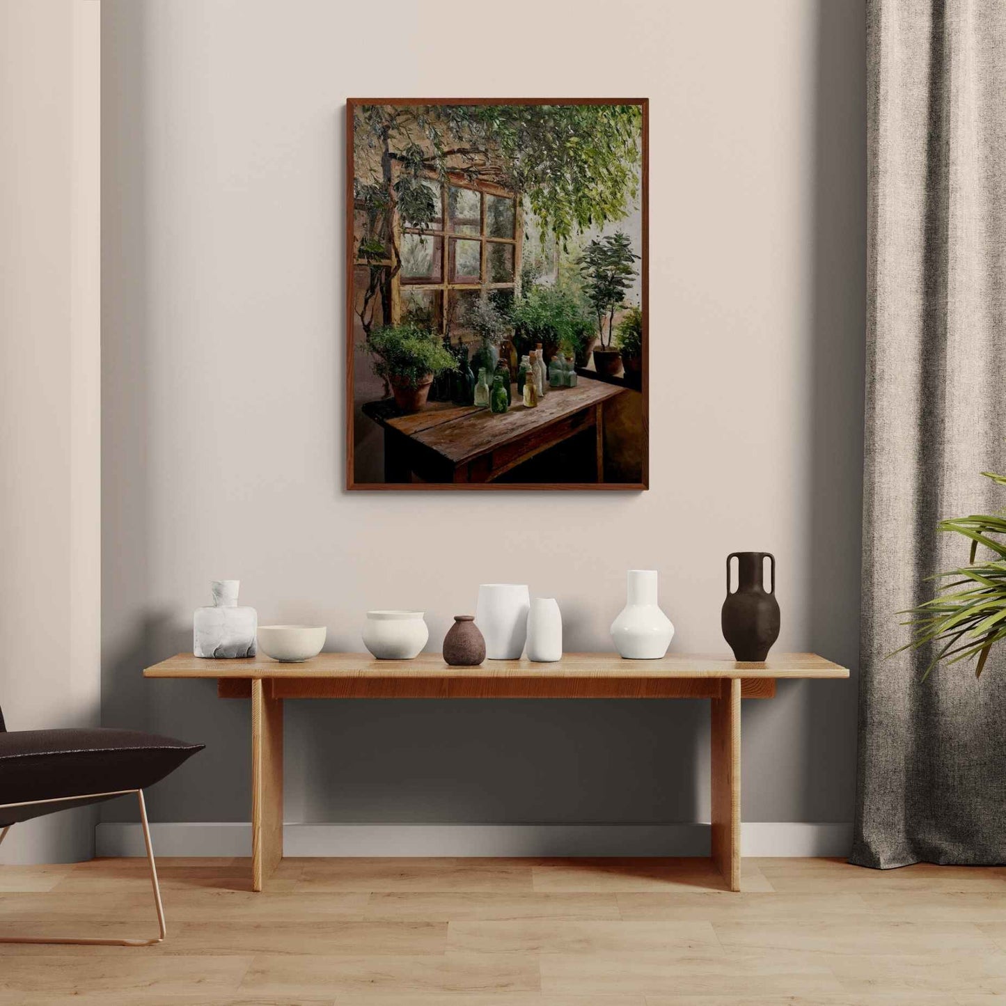 Ölgemälde Der Botanische Tisch Handgemalt 80x100 cm