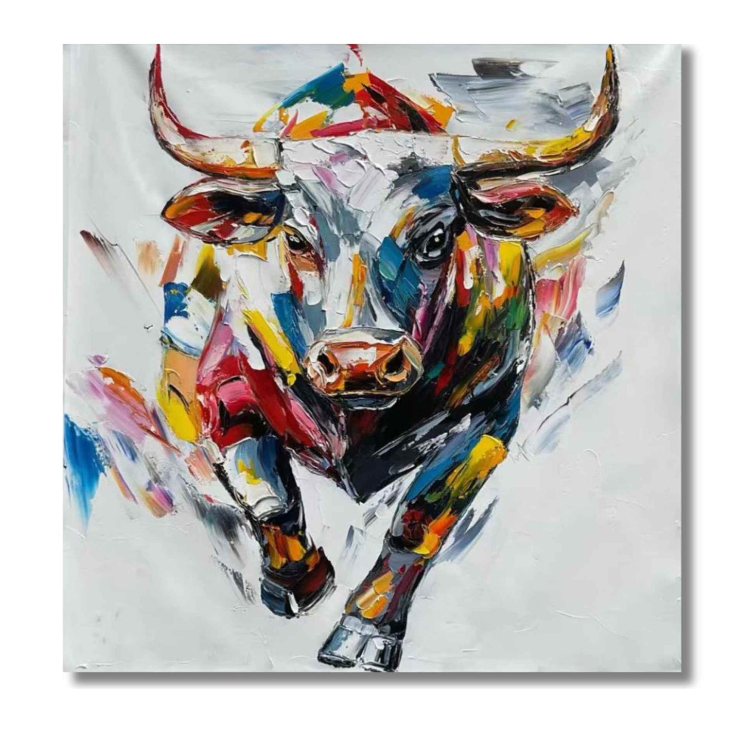 Pintura Óleo Toro Bravo Color 100x100 cm