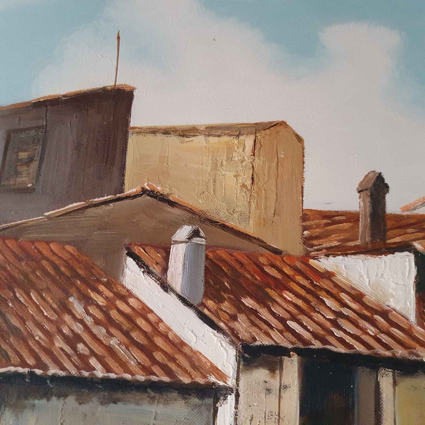 Cuadro Las Casas del Pueblo 60x50 cm