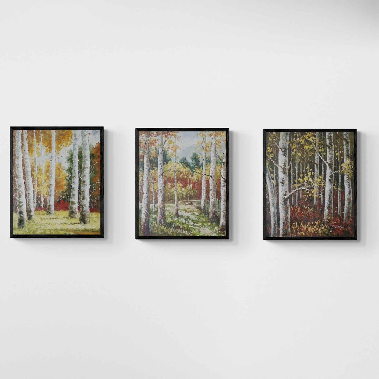 Cuadro Tríptico Bosques 50x60 cm [3 piezas]