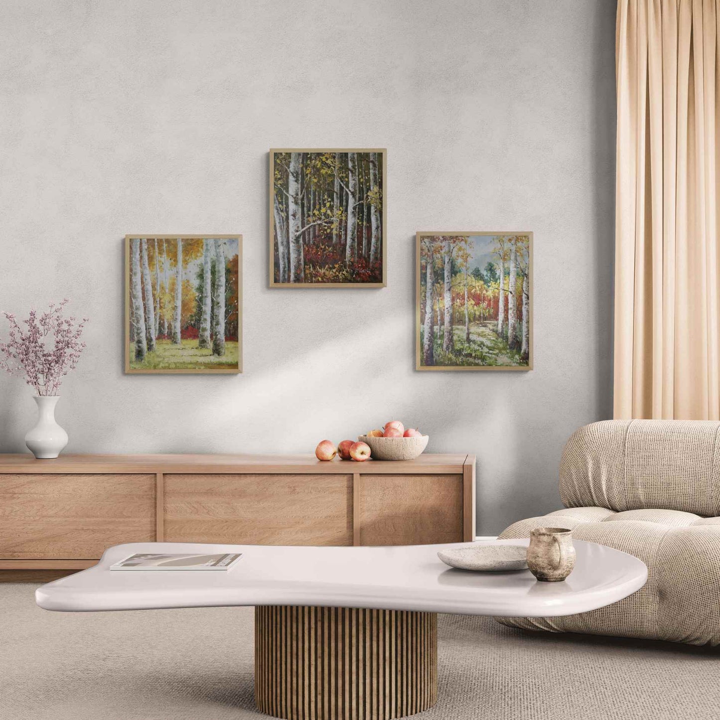 Cuadro Tríptico Bosques 50x60 cm [3 piezas]