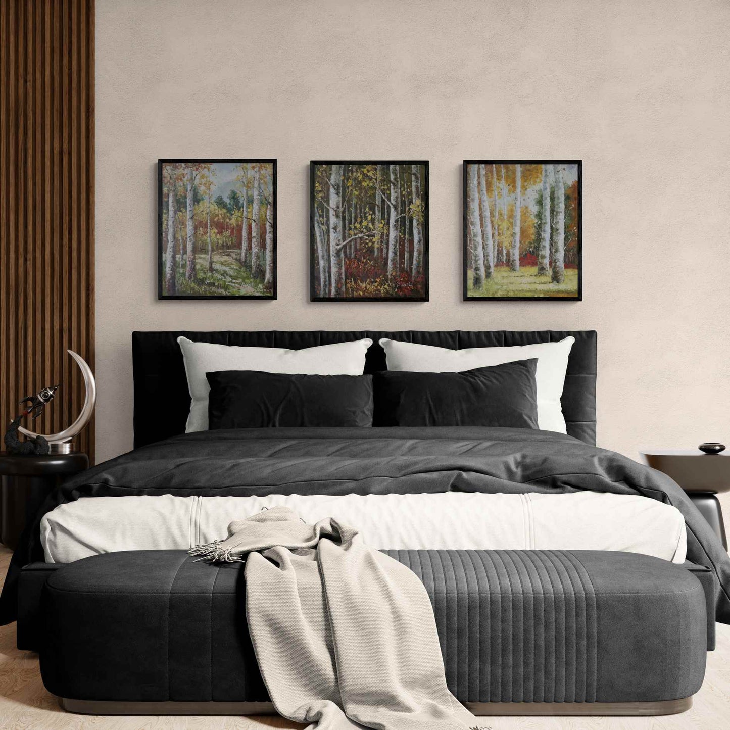 Cuadro Tríptico Bosques 50x60 cm [3 piezas]