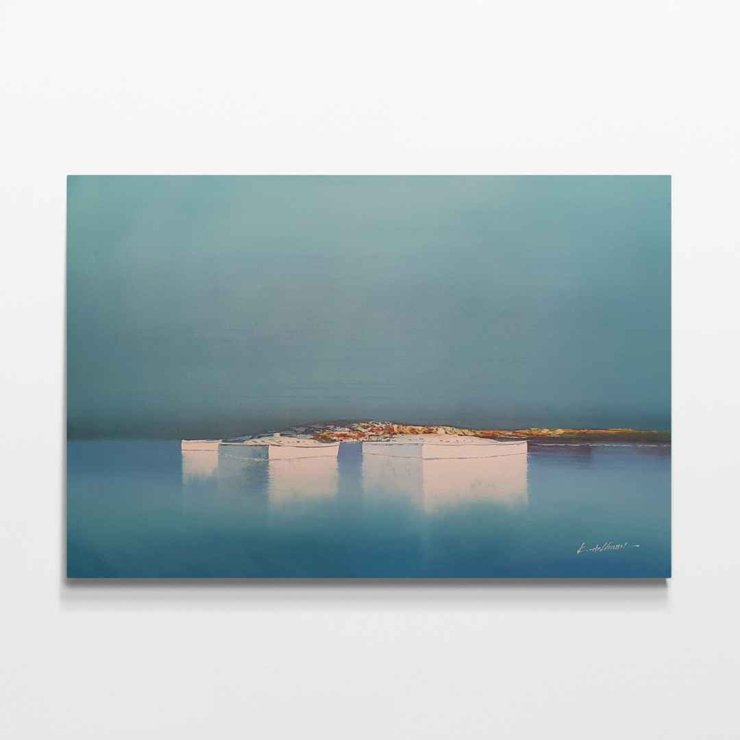 Cuadro de 90x60 cm con inspiración en paisajismo moderno
