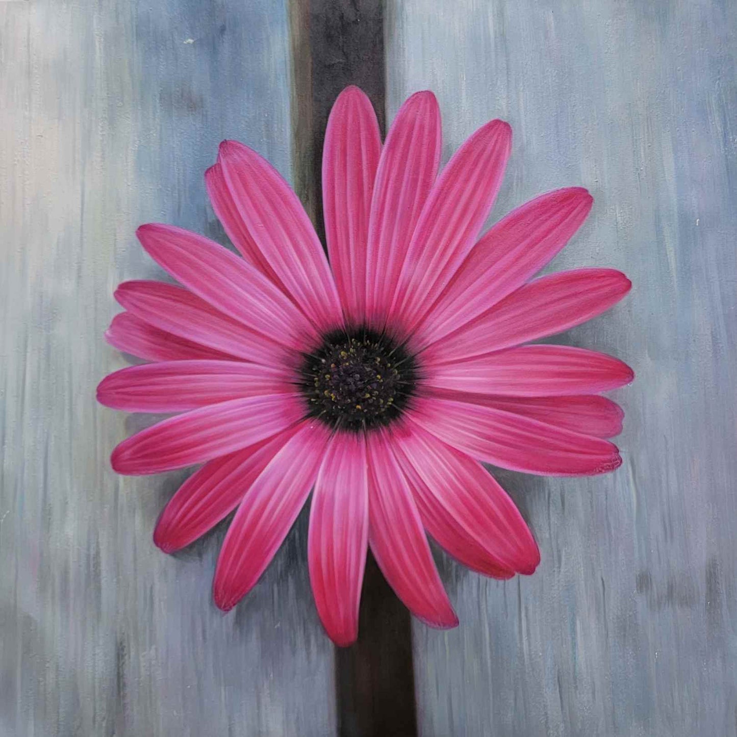 Comprar cuadro de arte botánico con flor en primer plano y técnica realista