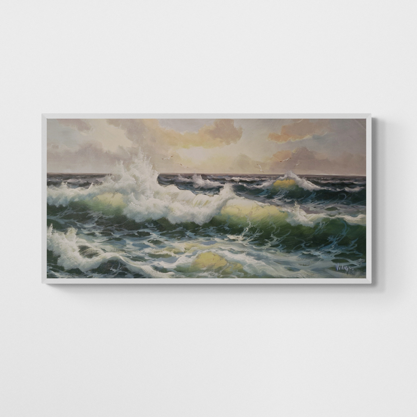 Cuadro Mar Revuelto 120x60 cm