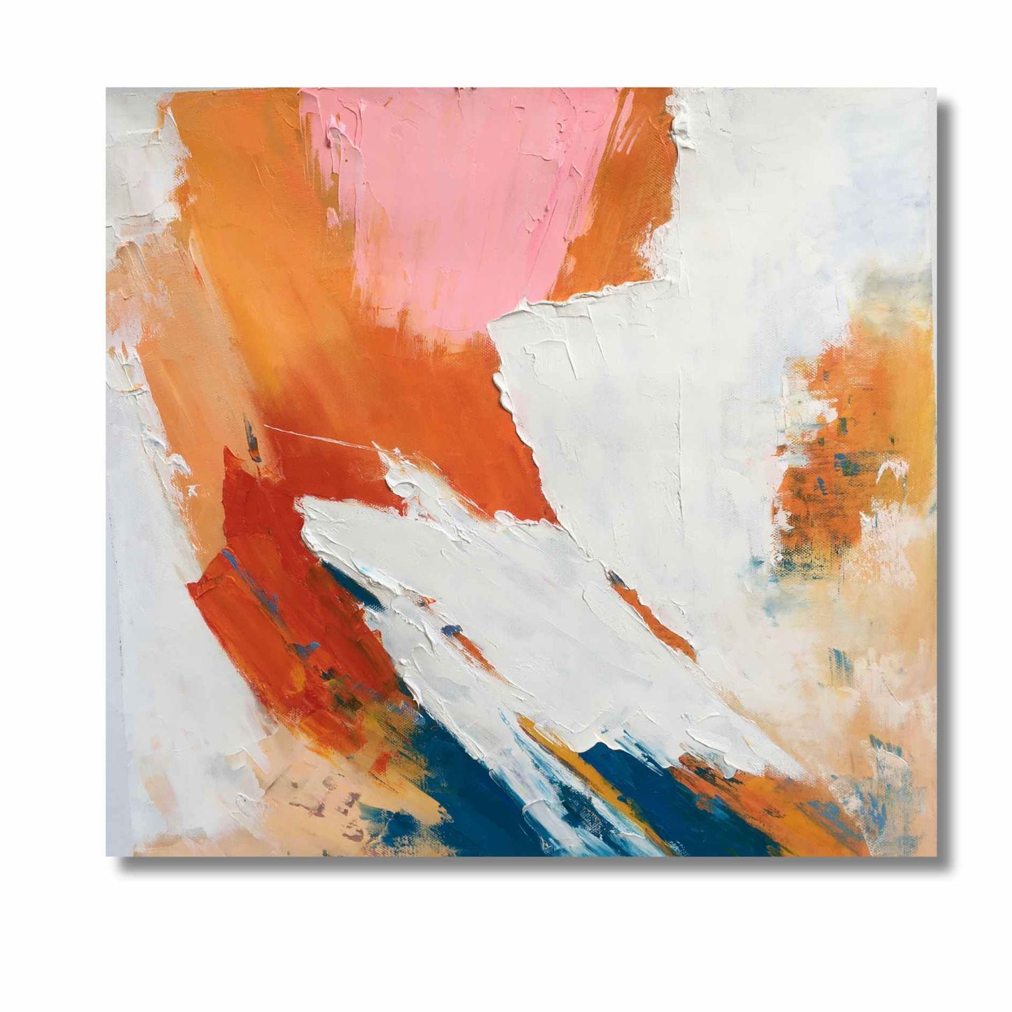 Cuadro Abstracto Explosión Cromática 100x100 cm