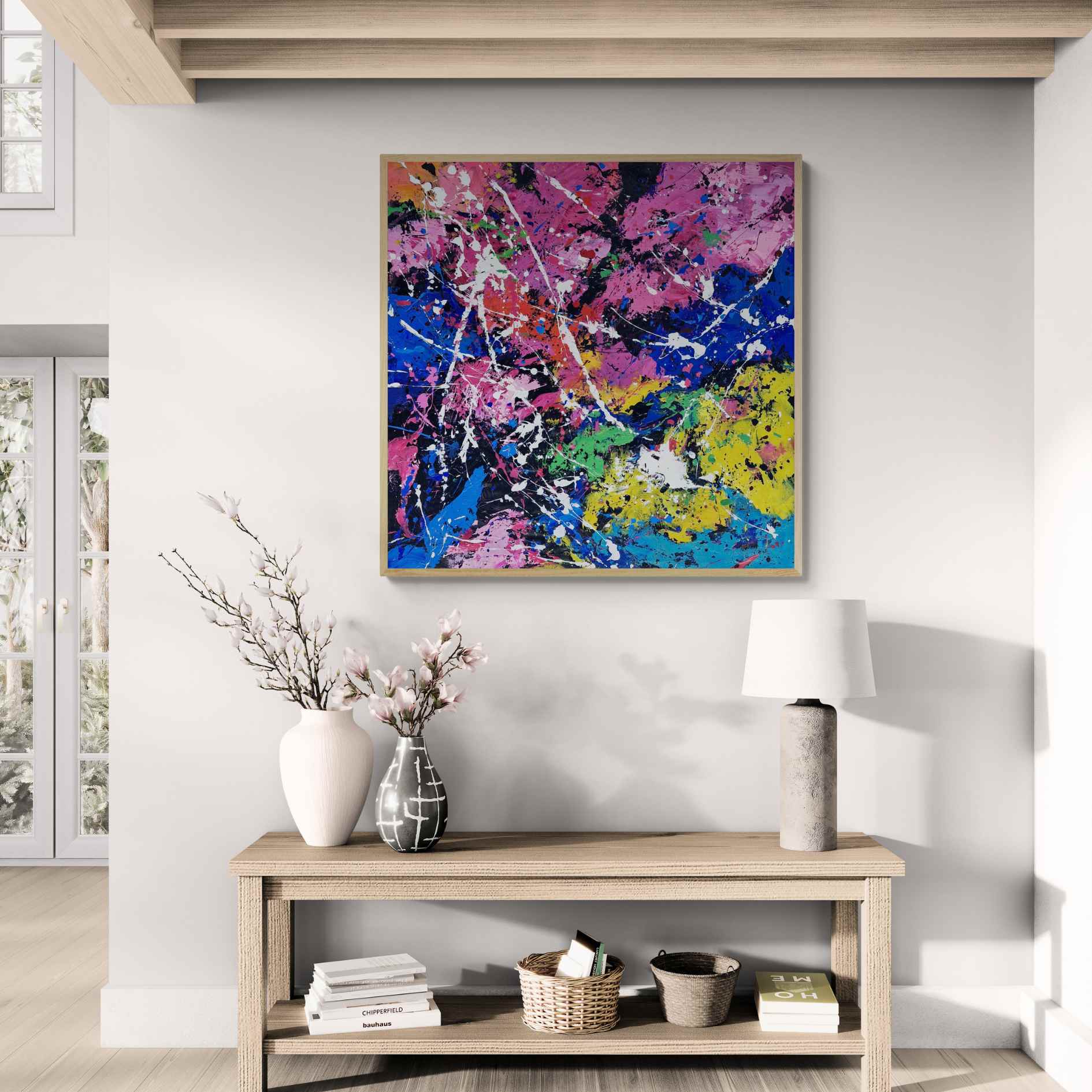 Cuadro Abstracto Euforia y Libertad 102x102 cm