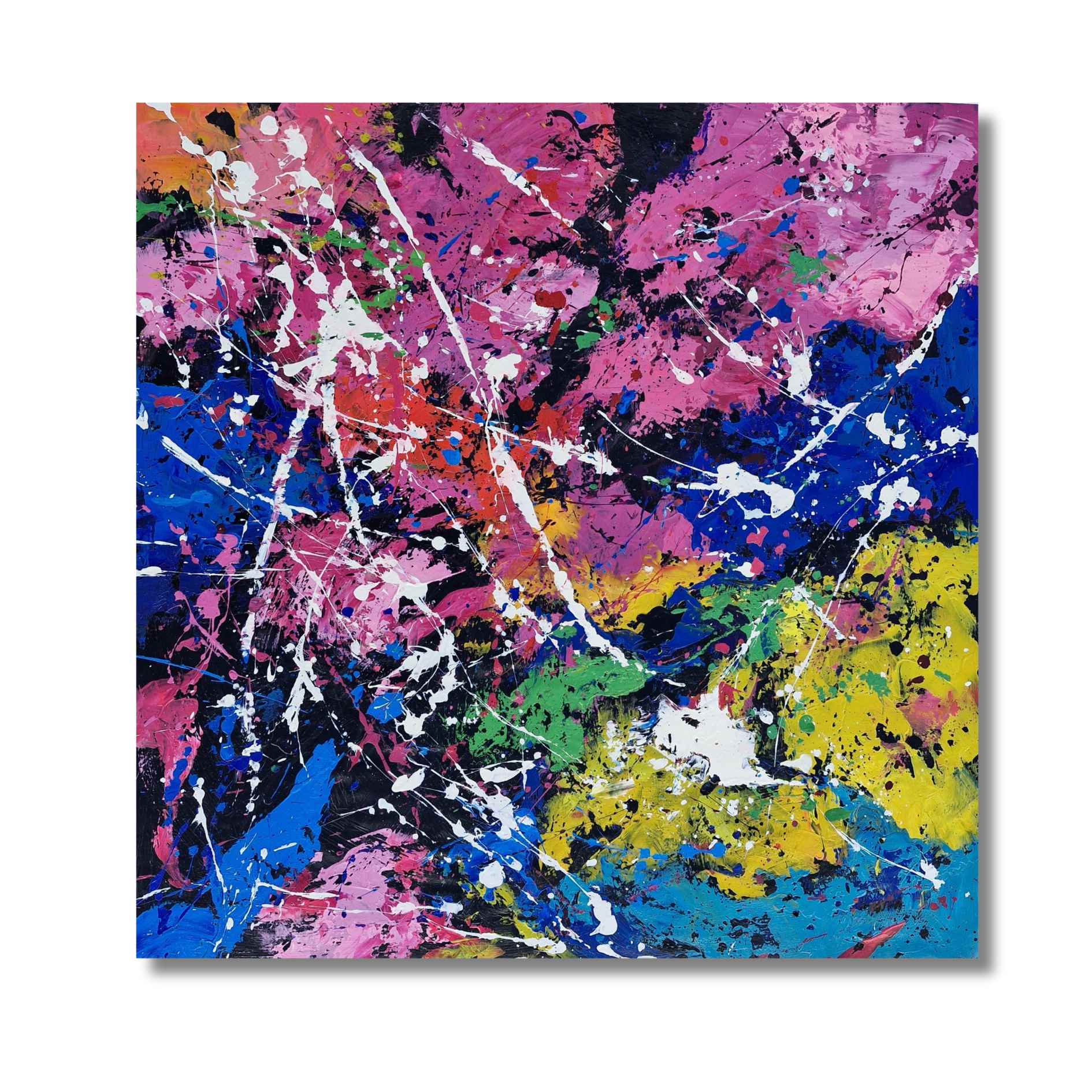 Cuadro Abstracto Euforia y Libertad 102x102 cm