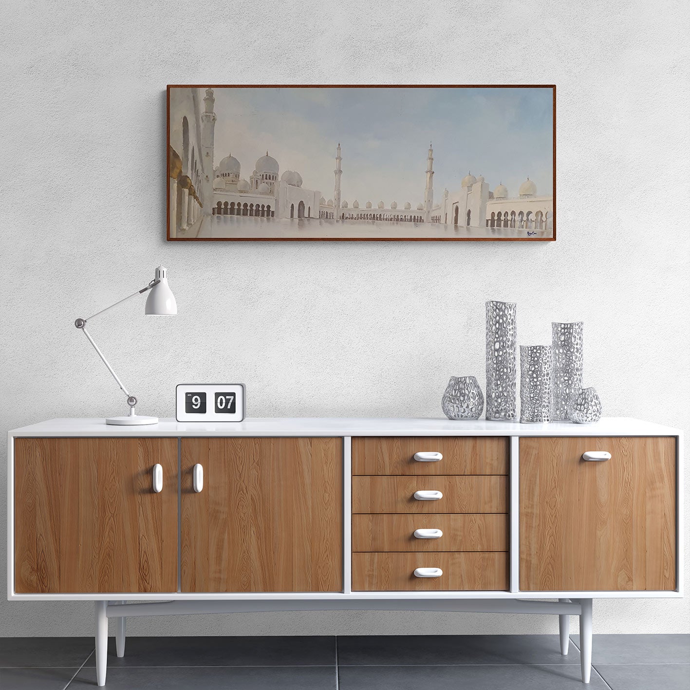 Cuadro Mezquita Sheikh Zayed 120x50 cm