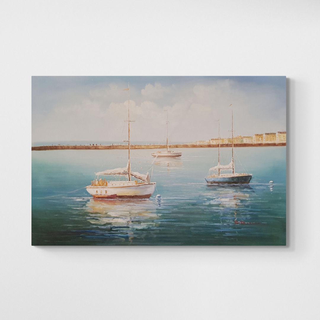 Cuadro Llegando al Puerto 90x60 cm