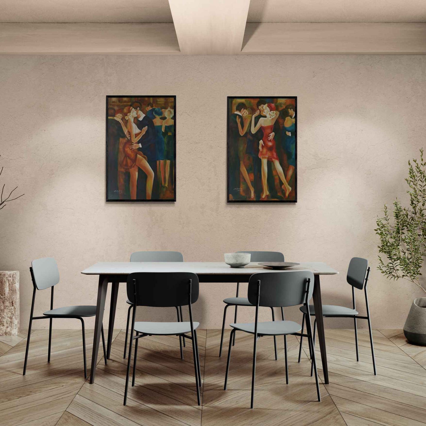 Cuadro Bailar es vida 90X60 cm [2 piezas]