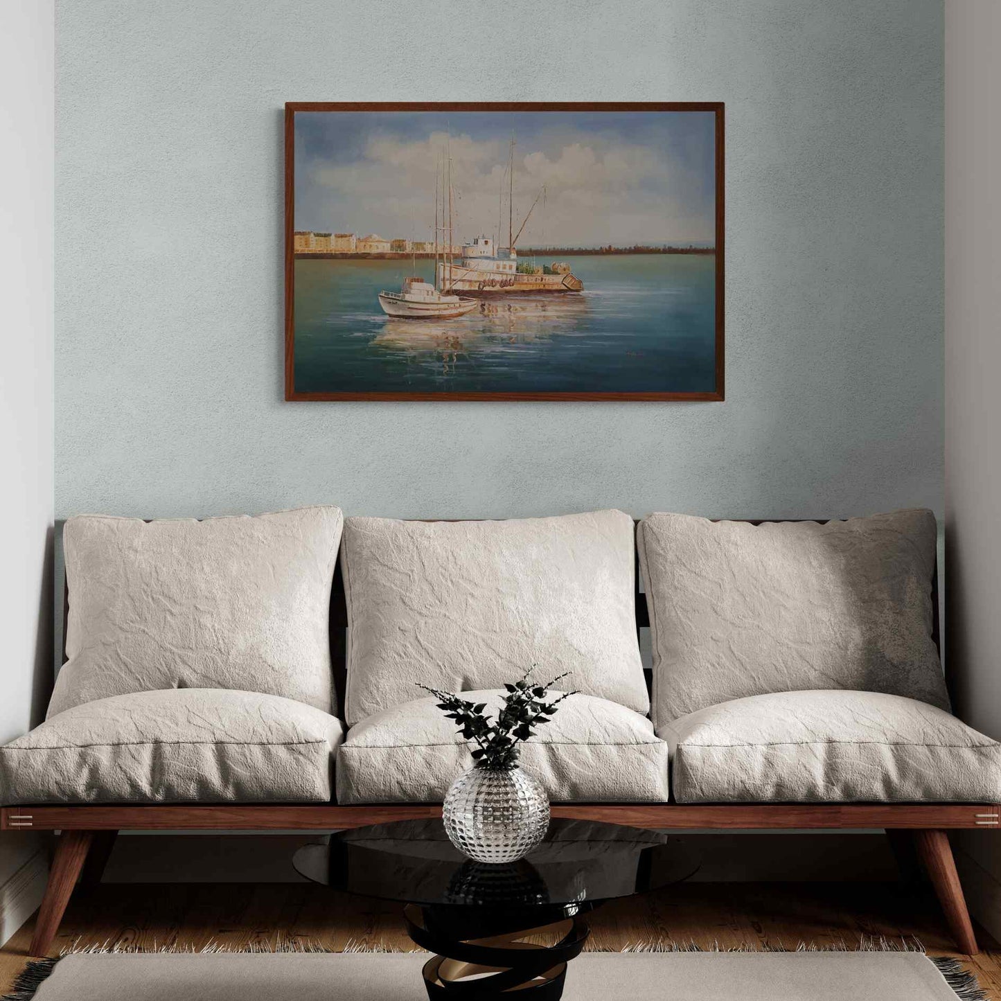 Cuadro Barco de pescadores  90x60 cm