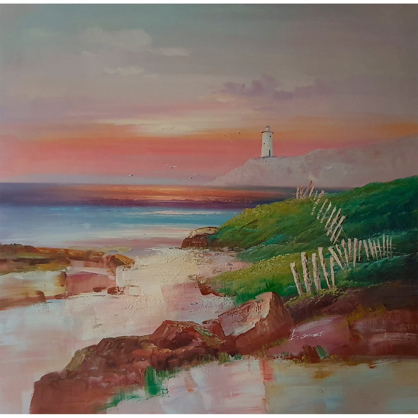 Cuadro Diptico Marinas y Dunas 80x80 cm [2 piezas]
