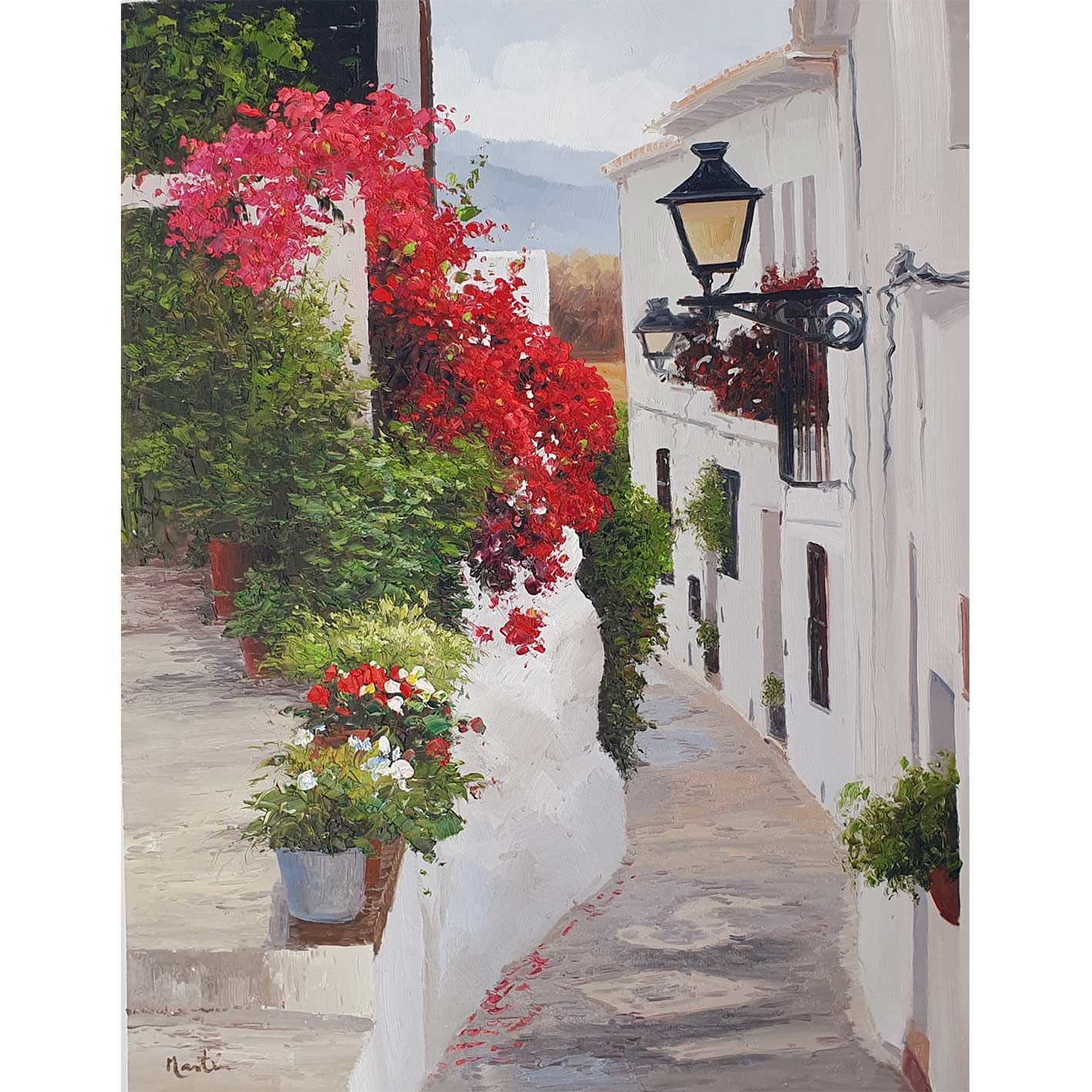 Cuadro Pueblo Andaluz 82x101 cm