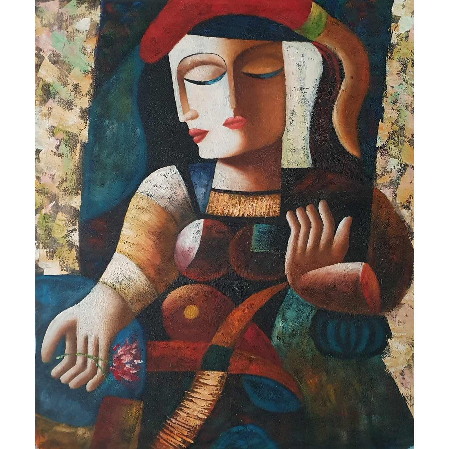 Cuadro Picassiano Dos Caras 50x60 cm