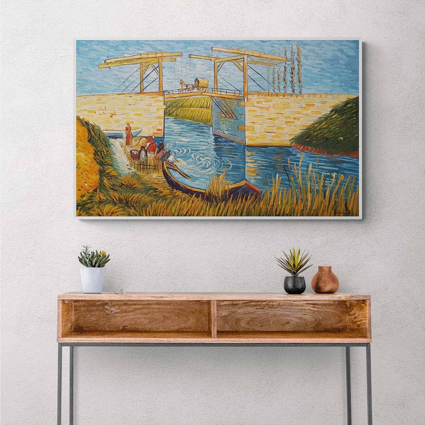 The Langlois Bridge at Arles with Women Washing