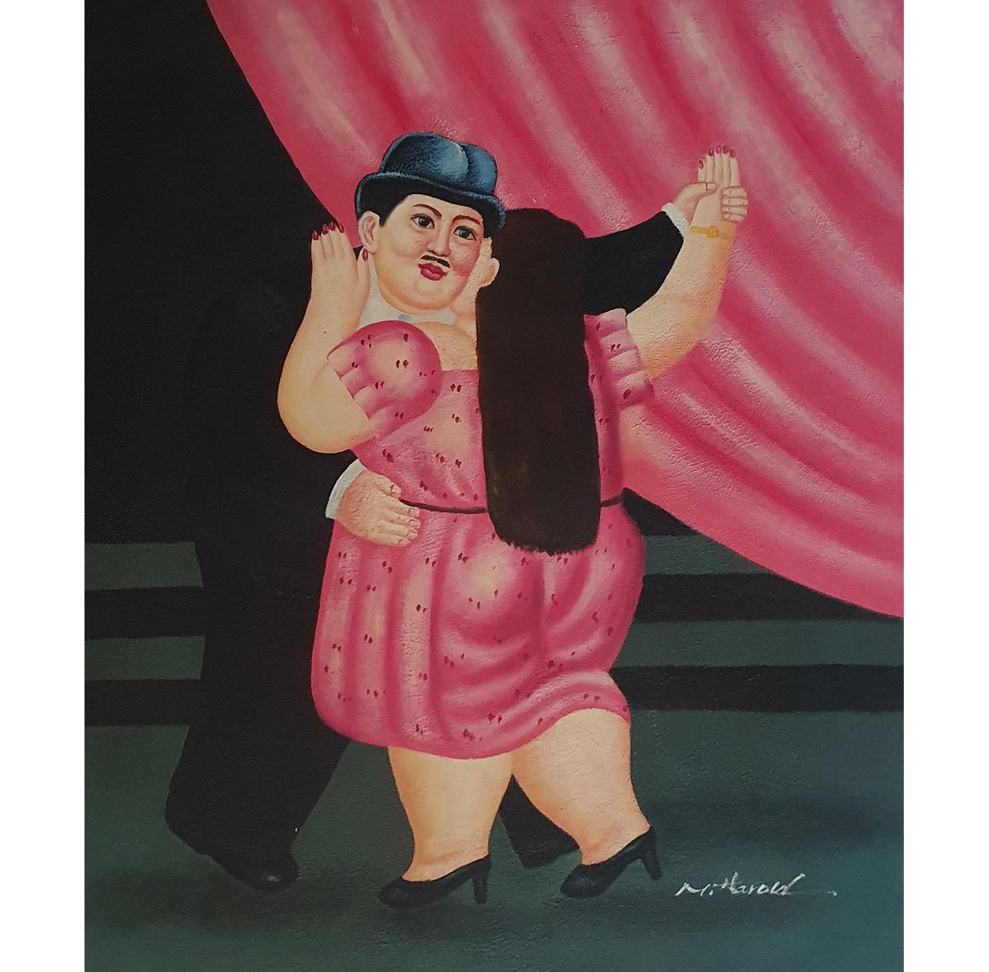 Cuadro Triptico Botero 50x60 cm [3 piezas]