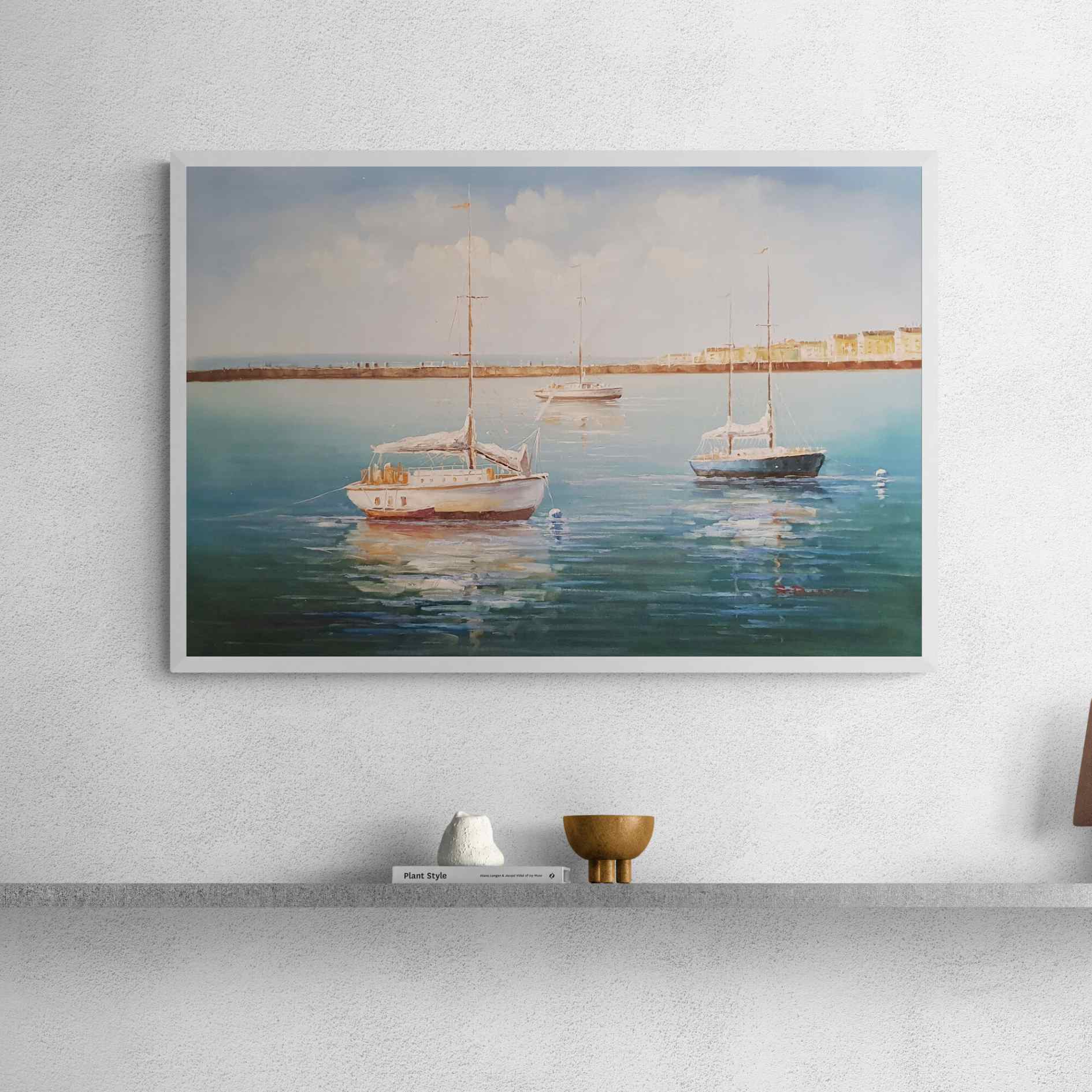 Cuadro Llegando al Puerto 90x60 cm