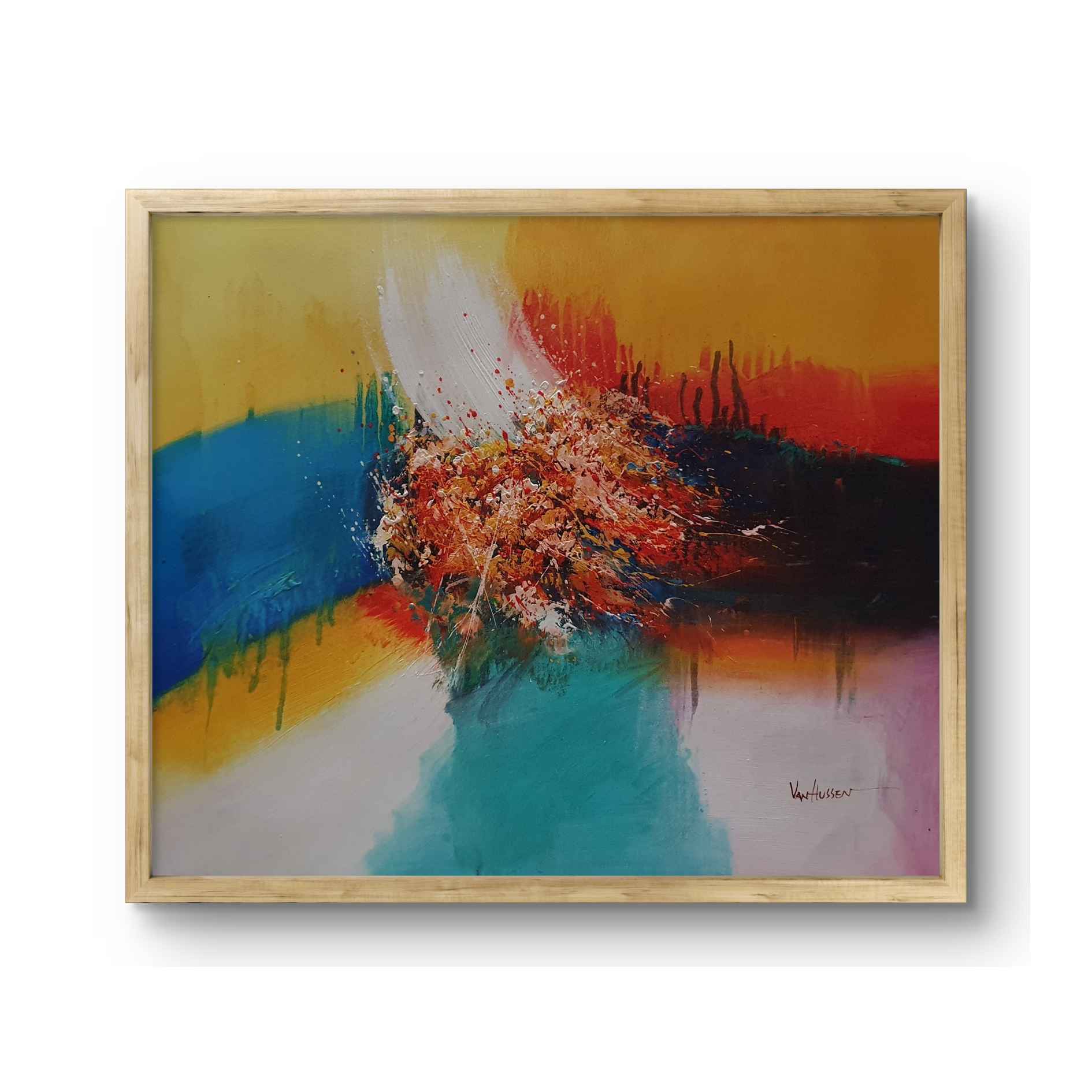 Cuadro moderno abstracto ideal para la decoración del hogar o negocio