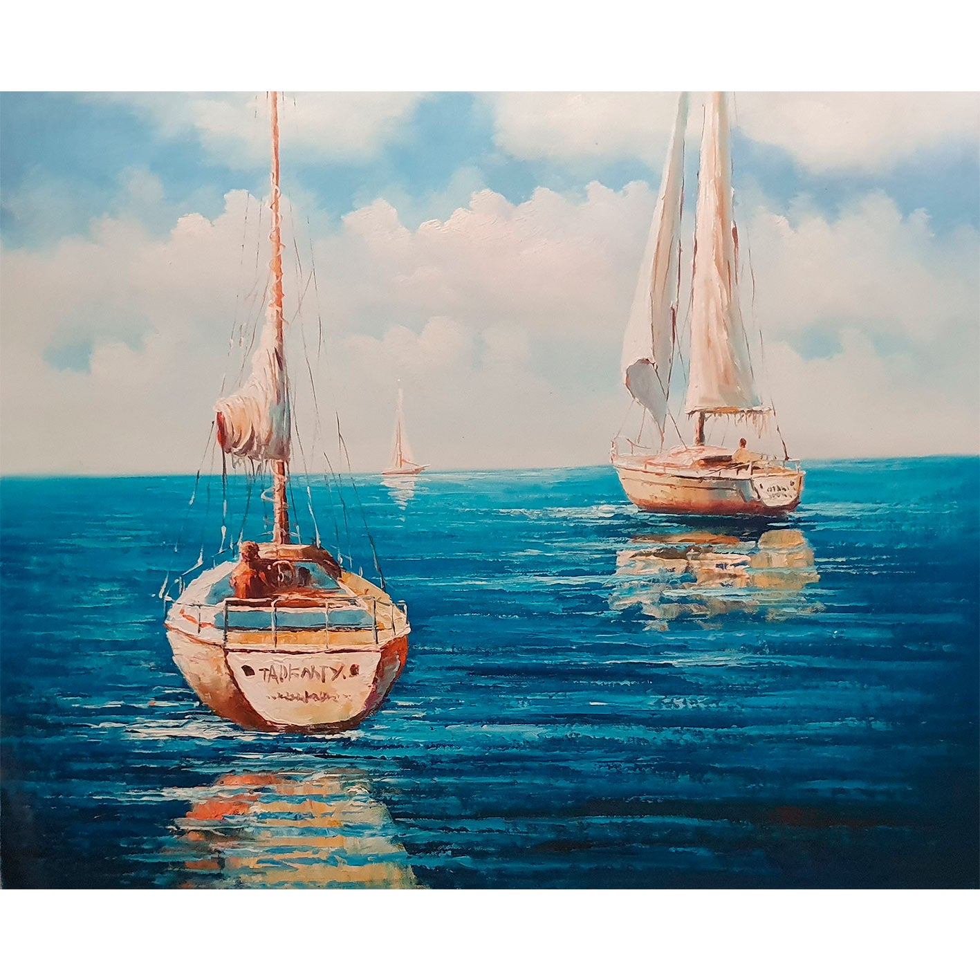 Cuadro Barco Mar  50x60 cm