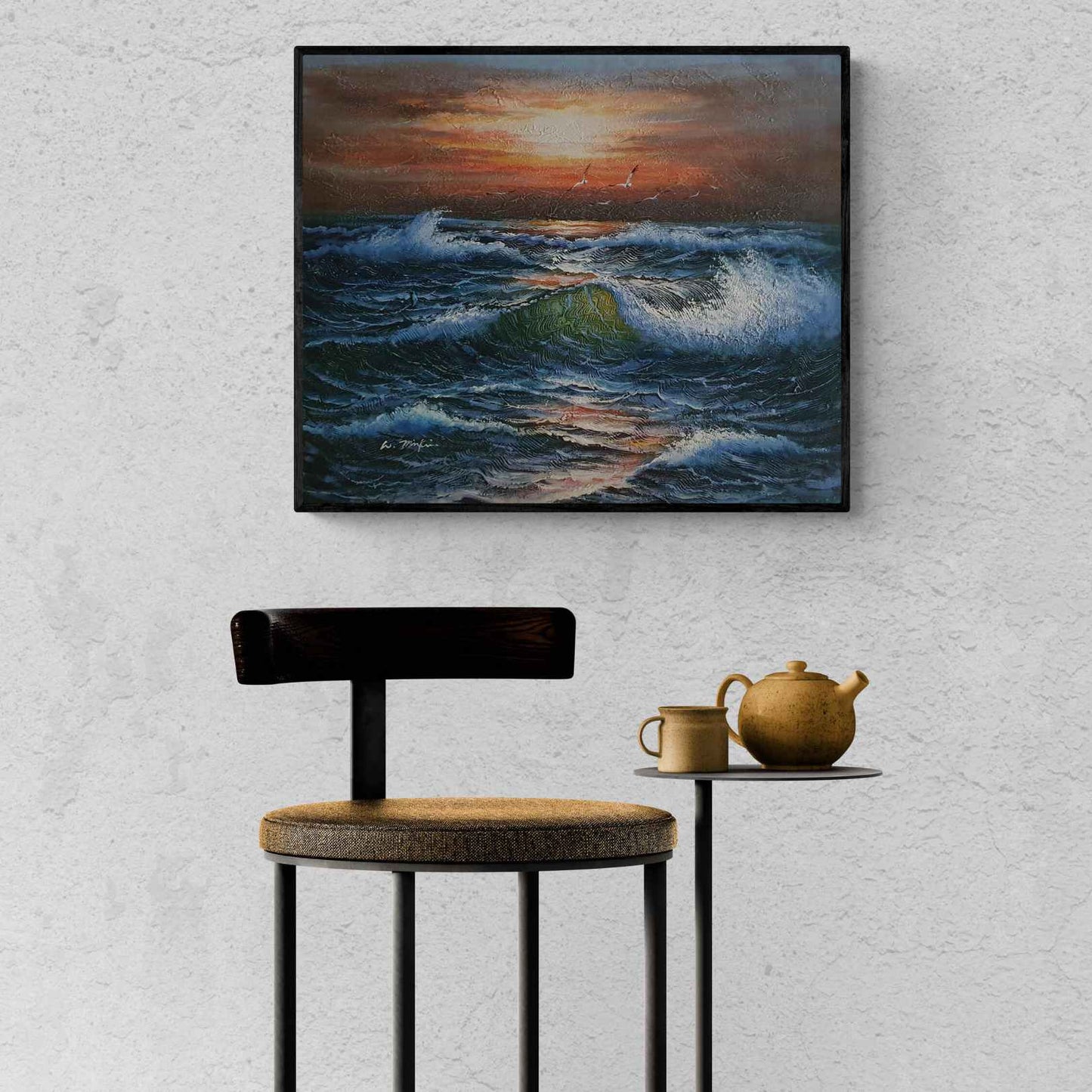 Pintura al Oleo Mar 60x50 cm
