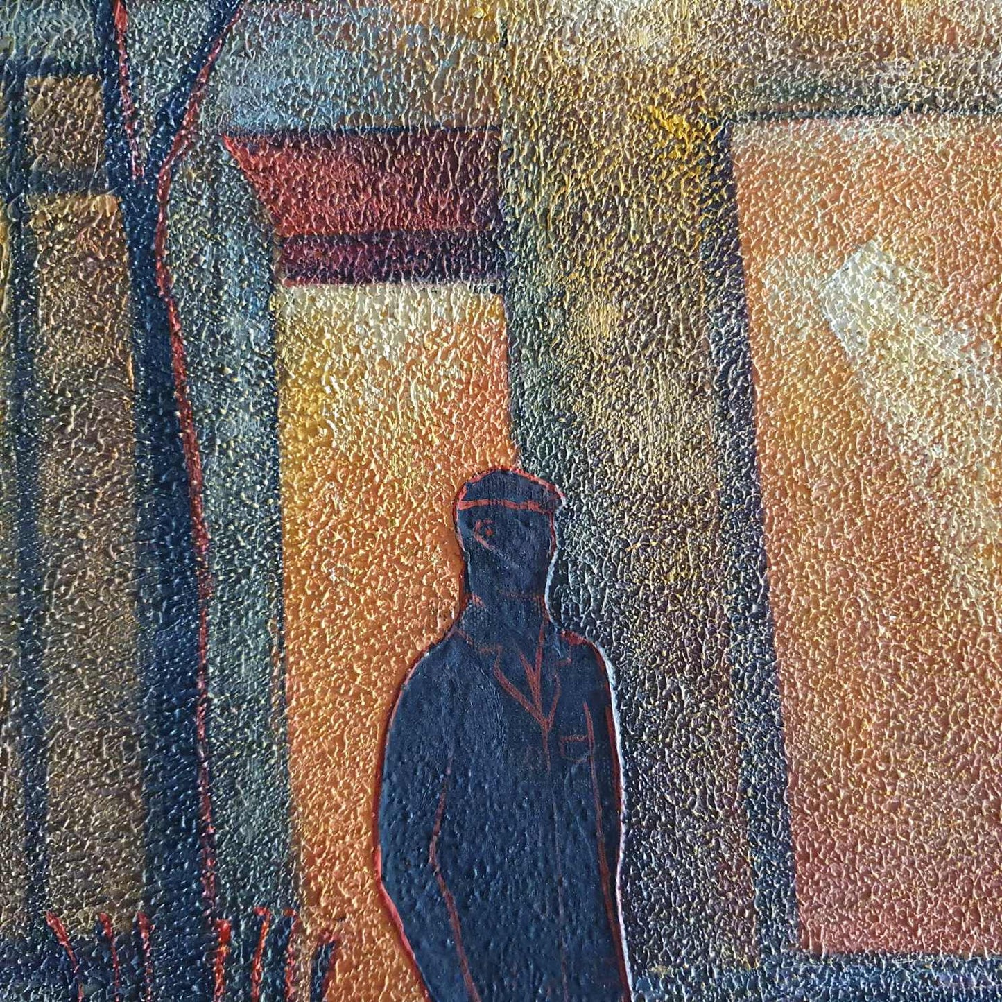 Cuadro Diptico El Amor y la Calle  50x60 cm [2 piezas] Texturas
