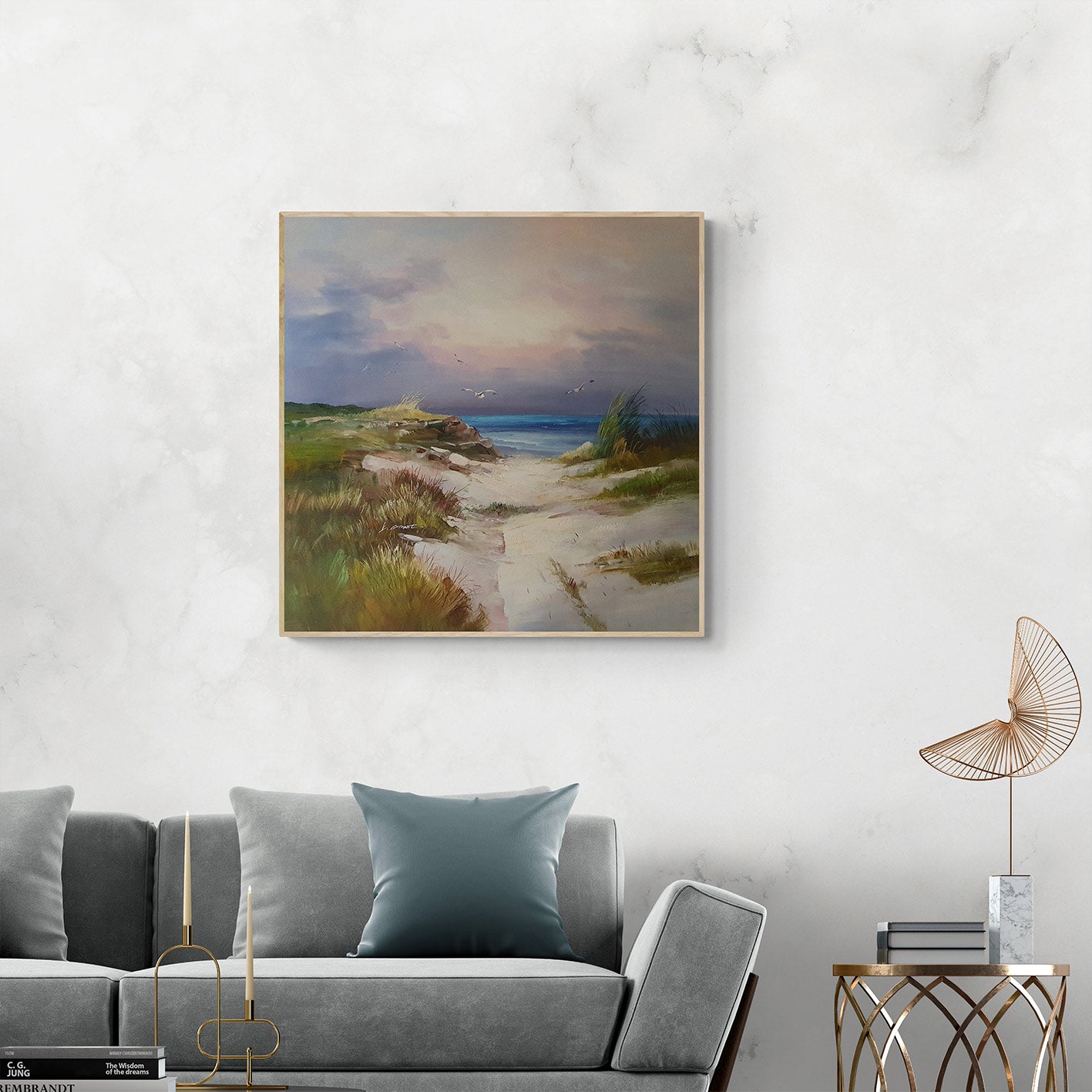 Cuadro Dunas de Cadiz 80x80 cm