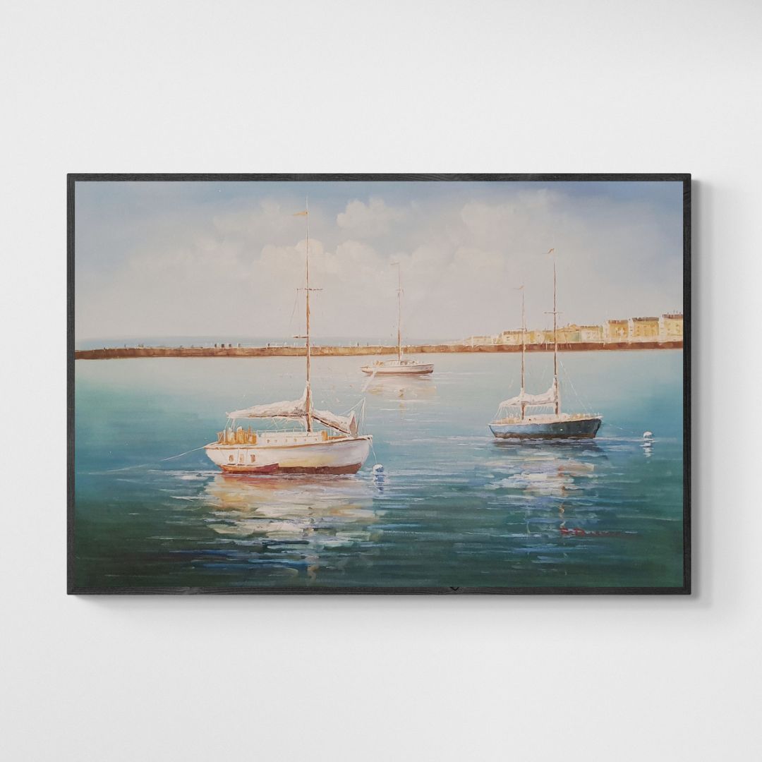 Cuadro Llegando al Puerto 90x60 cm