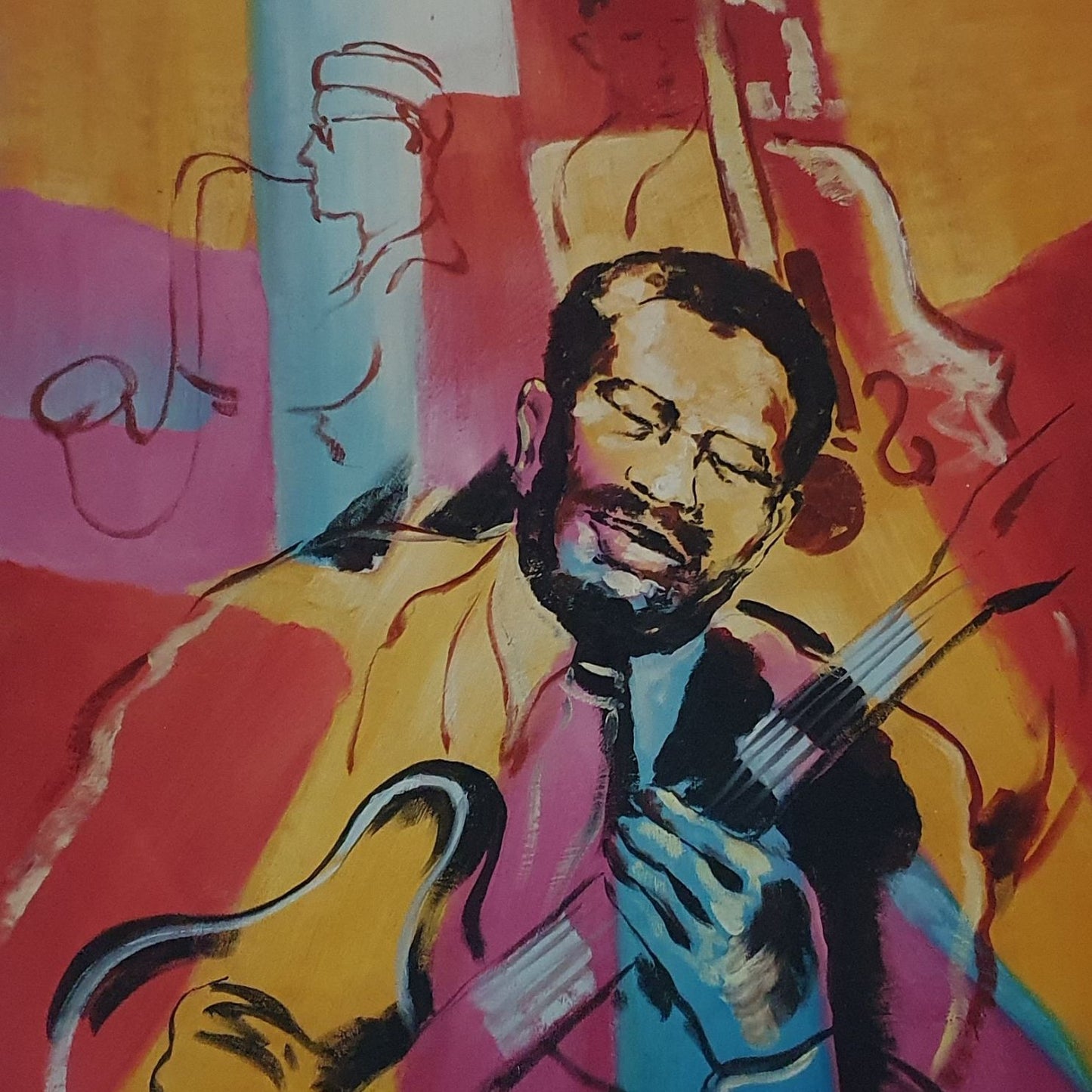 Cuadro Arte Pop Negro  50x60 cm