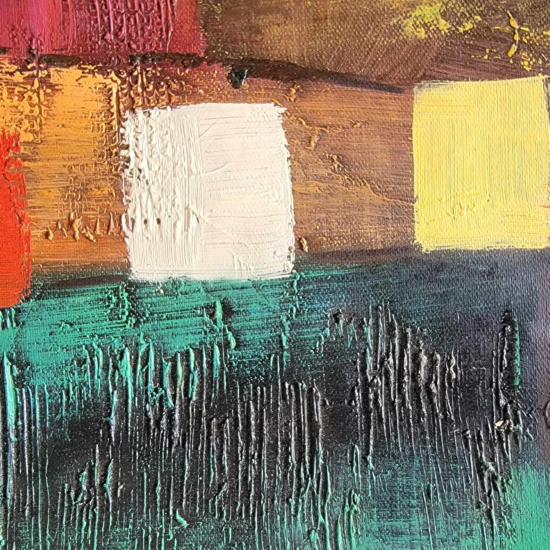 Cuadro Oleo Lienzo Arte  Abstracta Camelias 120x90 cm