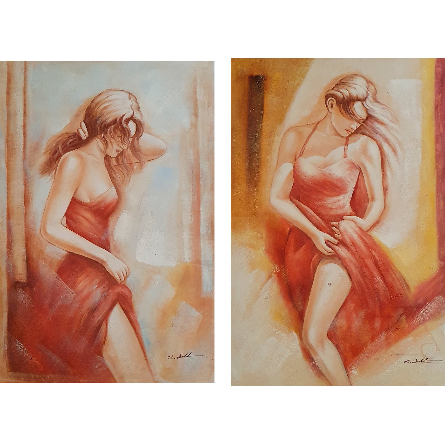 Cuadro Mujer Prenda 60x90 cm