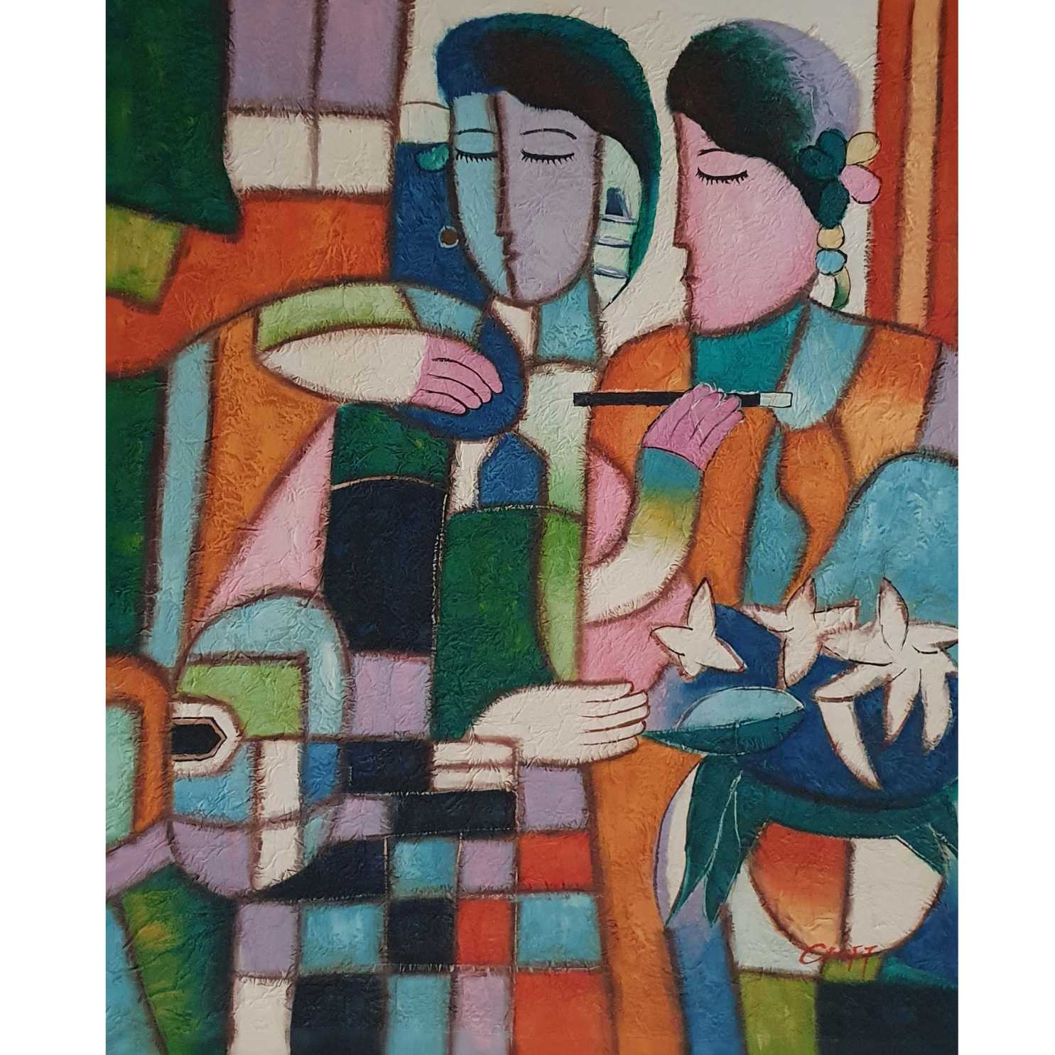 Cuadro Musica Picassiano 50x60 cm [2 piezas]