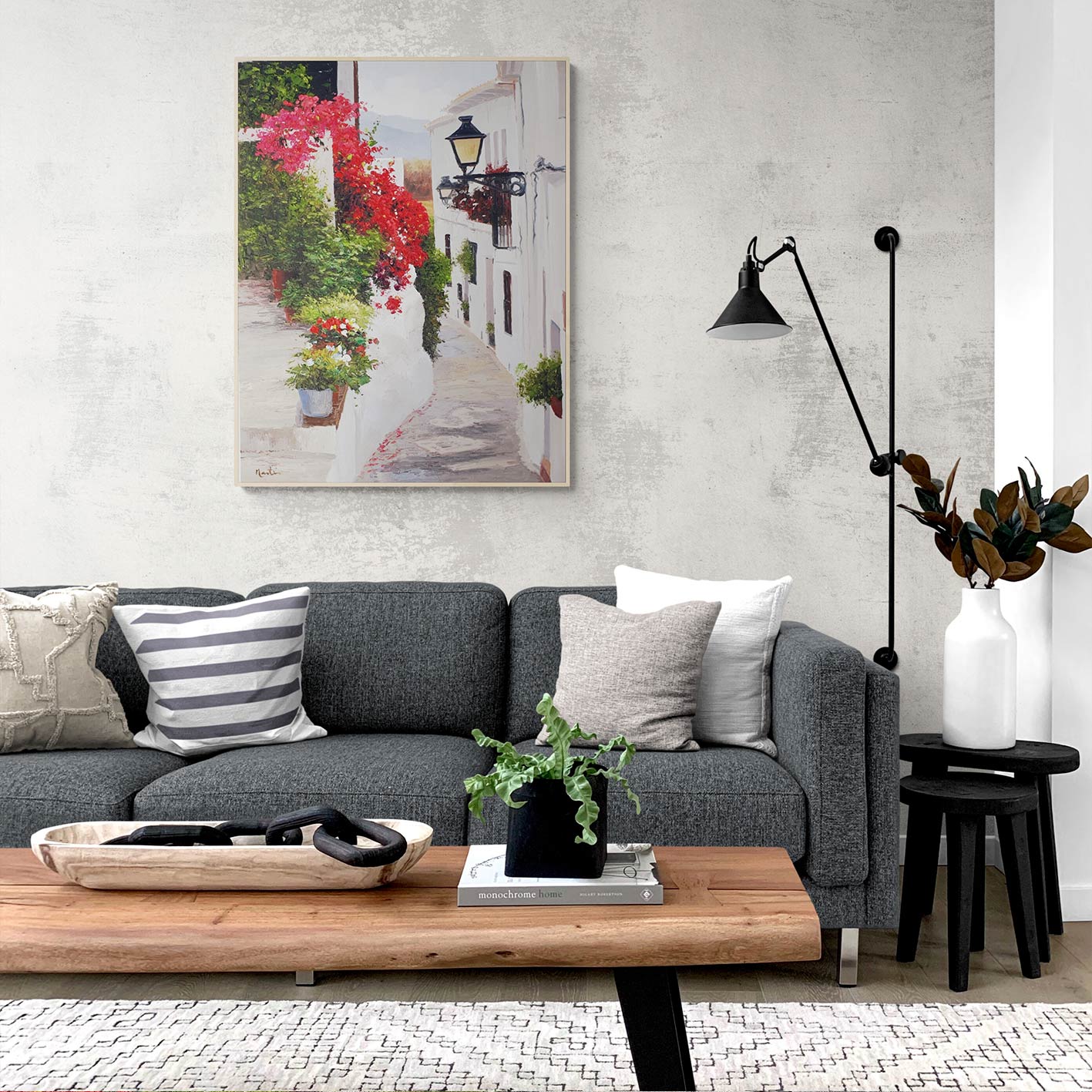 Cuadro Pueblo Andaluz 82x101 cm