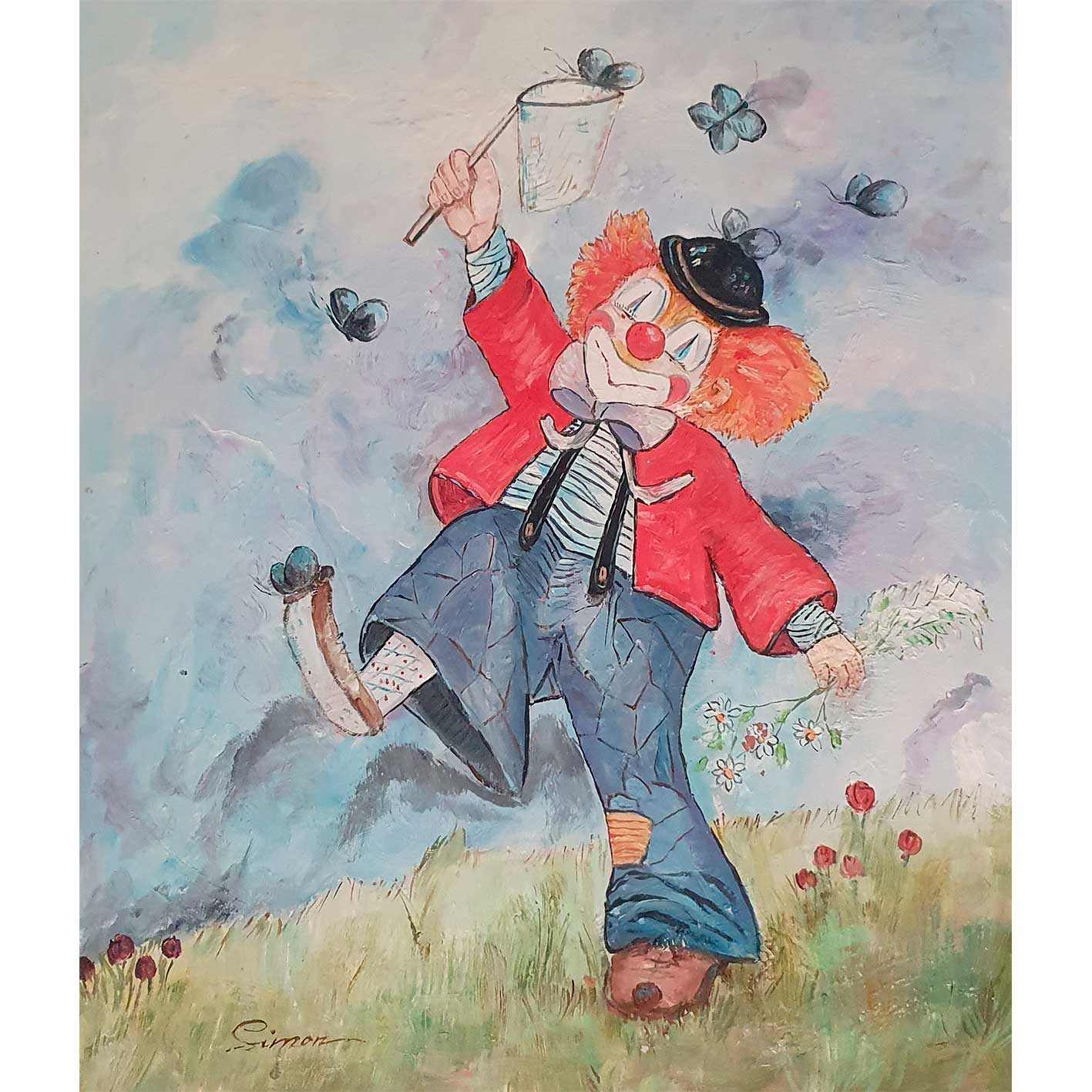 Cuadro Triptico Payaso 50x60 cm [3 piezas]