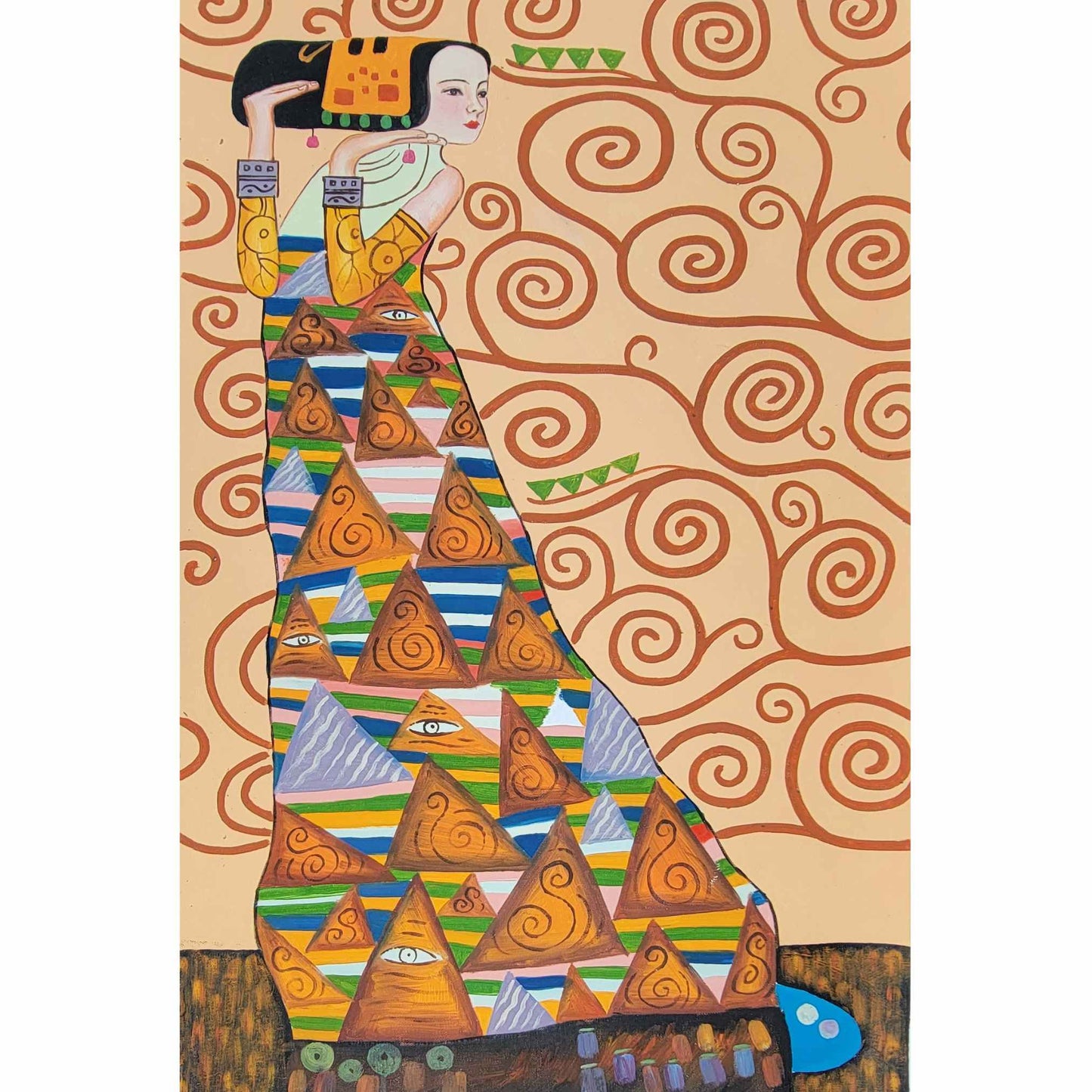 Cuadro Triptico Gustav Klimt 50x75 cm [3 piezas]
