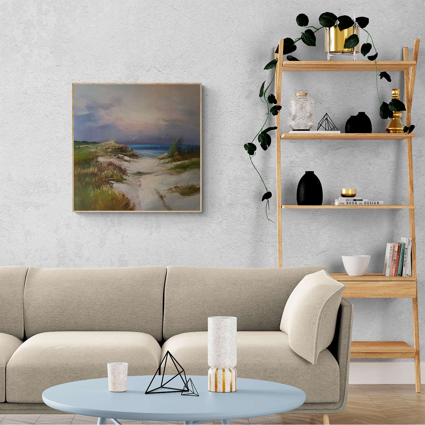 Cuadro Dunas de Cadiz 80x80 cm