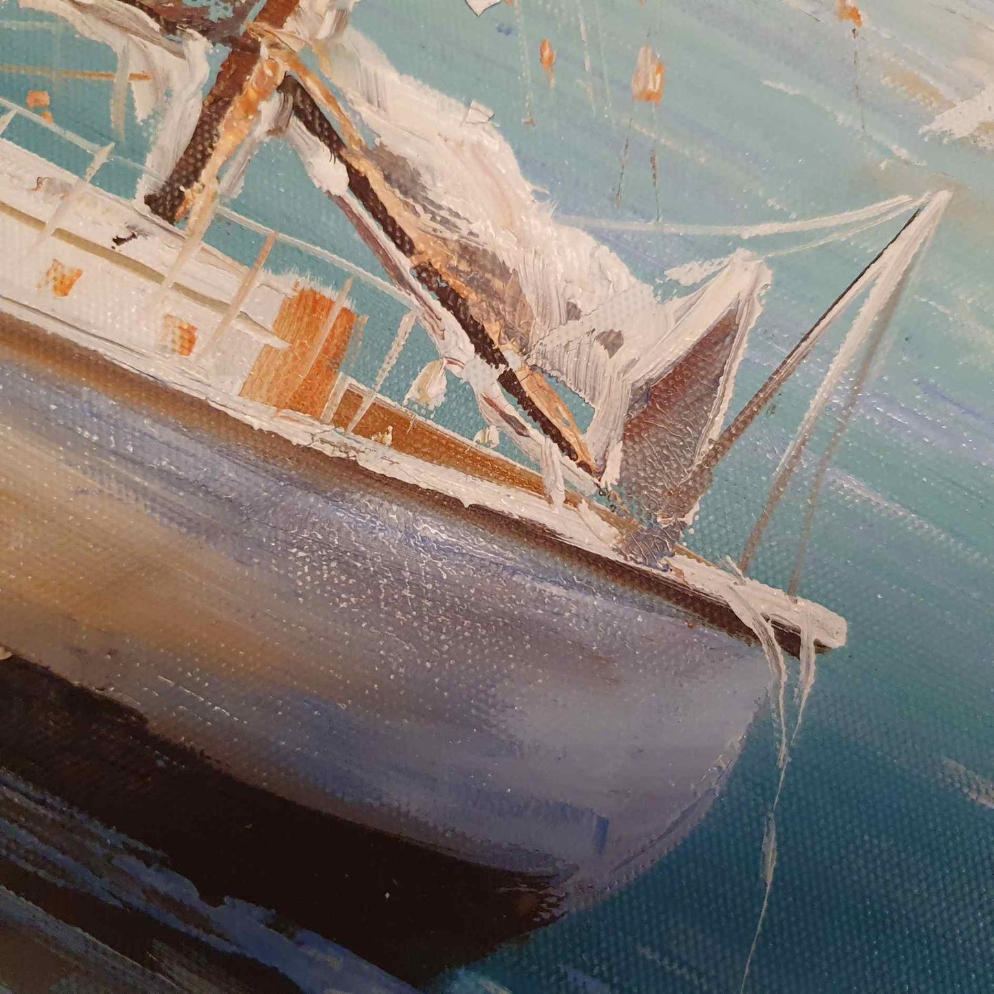 Cuadro Llegando al Puerto 90x60 cm
