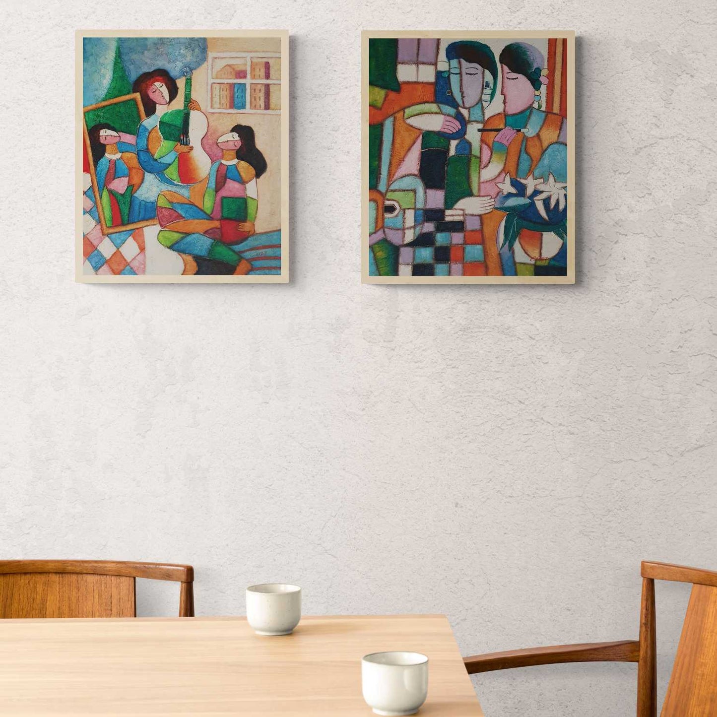 Cuadro Musica Picassiano 50x60 cm [2 piezas]